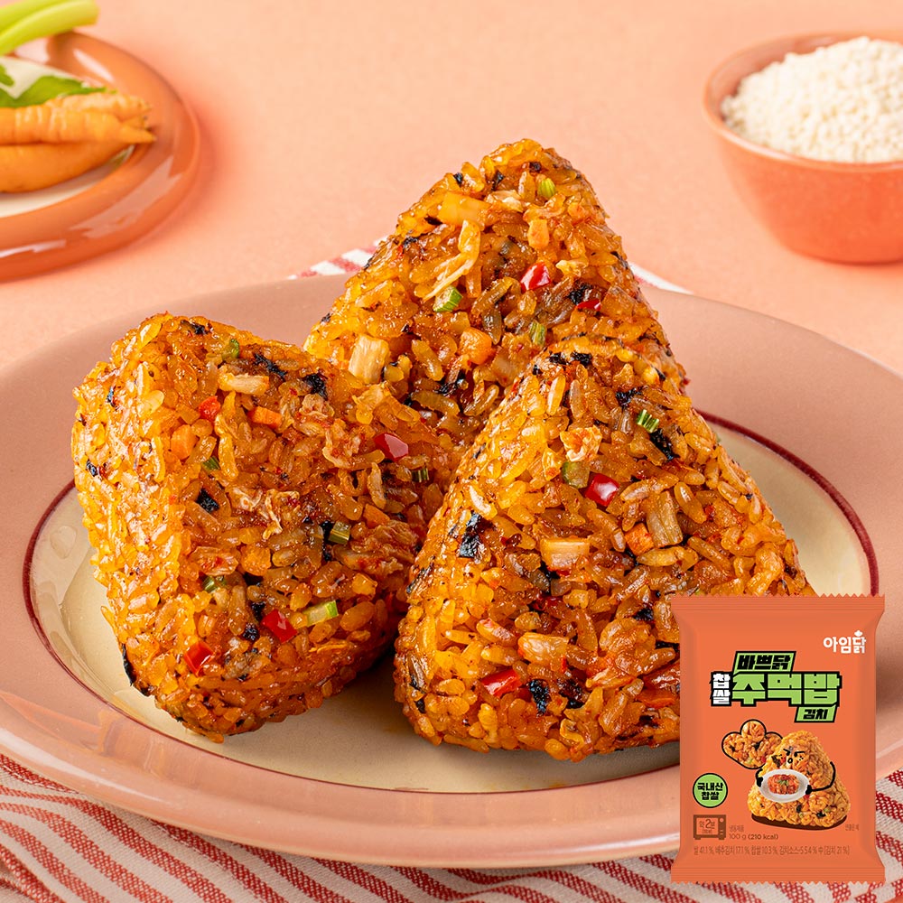 [아임닭] 바쁘닭 찹쌀주먹밥 김치 100g
